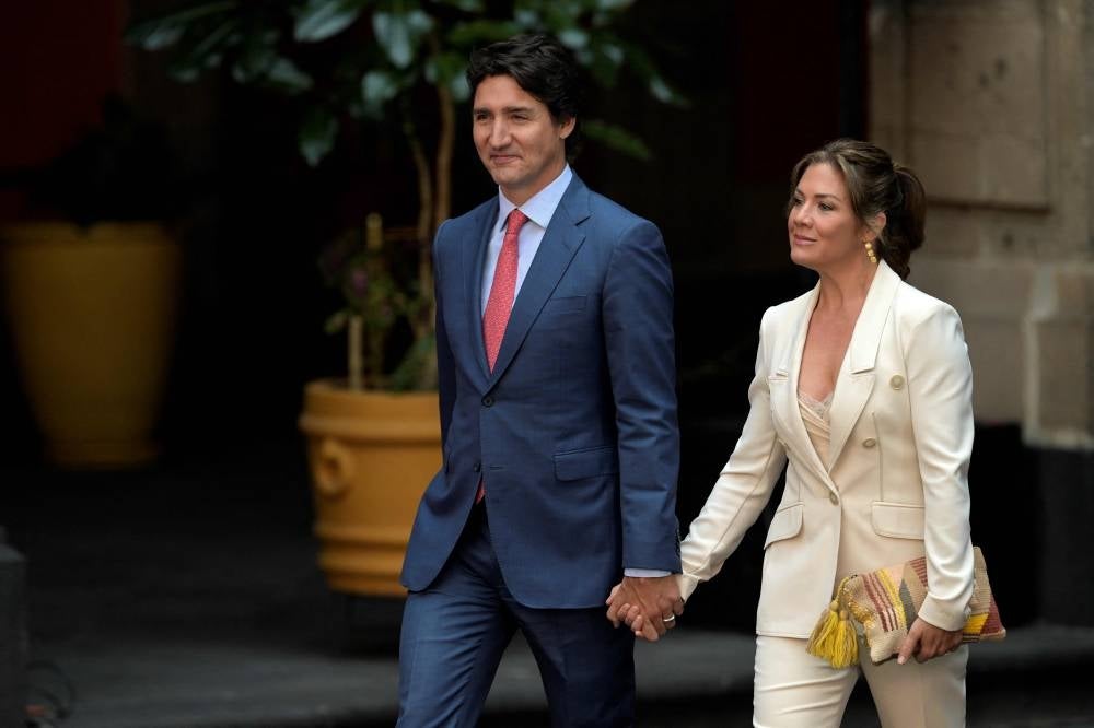 Canadian Prime Minister Justin Trudeau announced August 2, 2023 that he and his wife of 18 years, Sophie Gregoire-Trudeau, are separating. (Photo by NICOLAS ASFOURI / AFP)