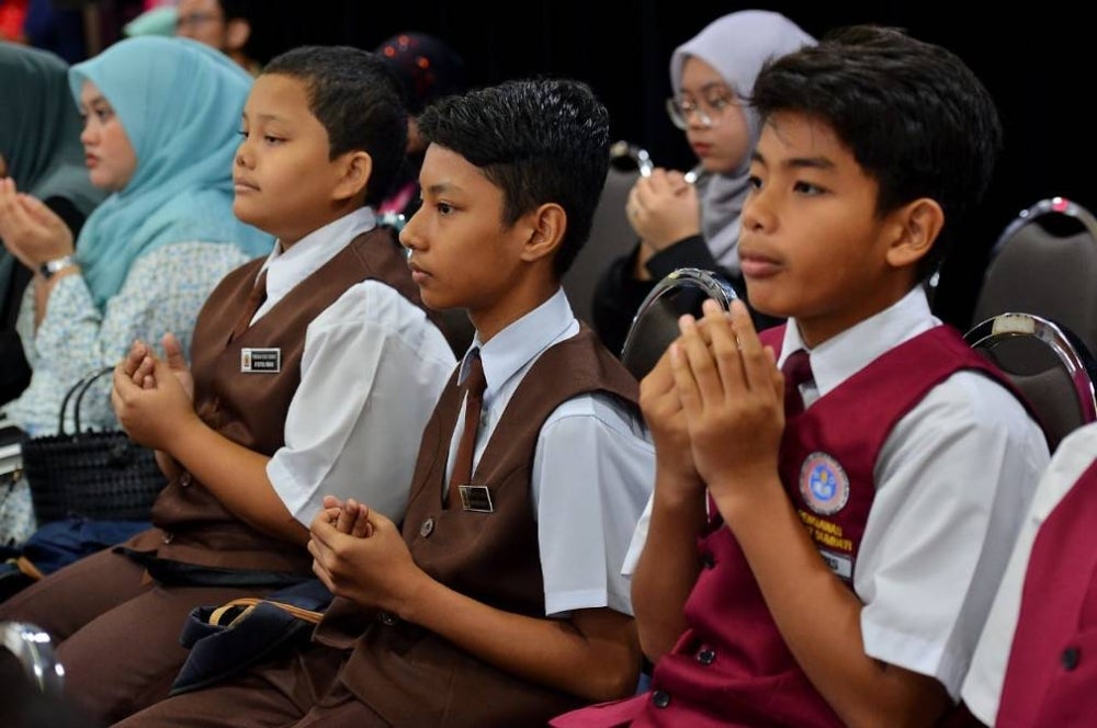 Students at the pre launching ceremony