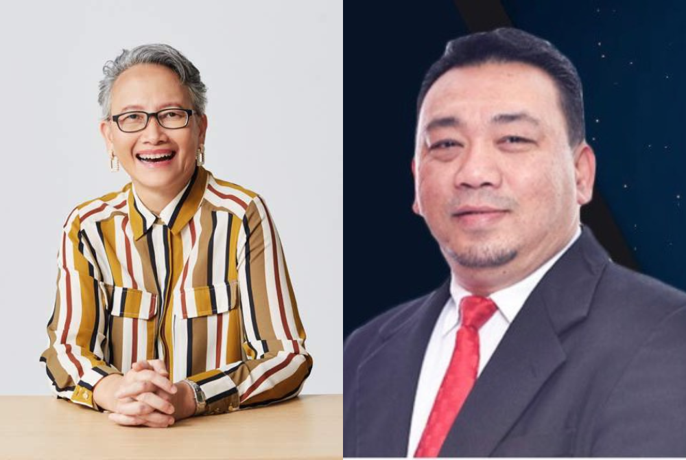 Datin Noor Azimah Abdul Rahim (left), Dr Anuar Ahmad (right)