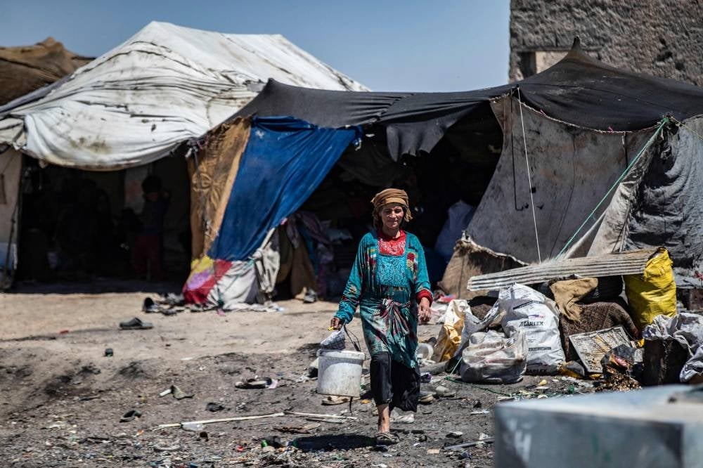 Thousands of people displaced by 12 years of war are stuck in squalid, unofficial camps in Syria's Kurdish-held northeast, languishing in extreme poverty and largely cut off from international assistance - AFP 