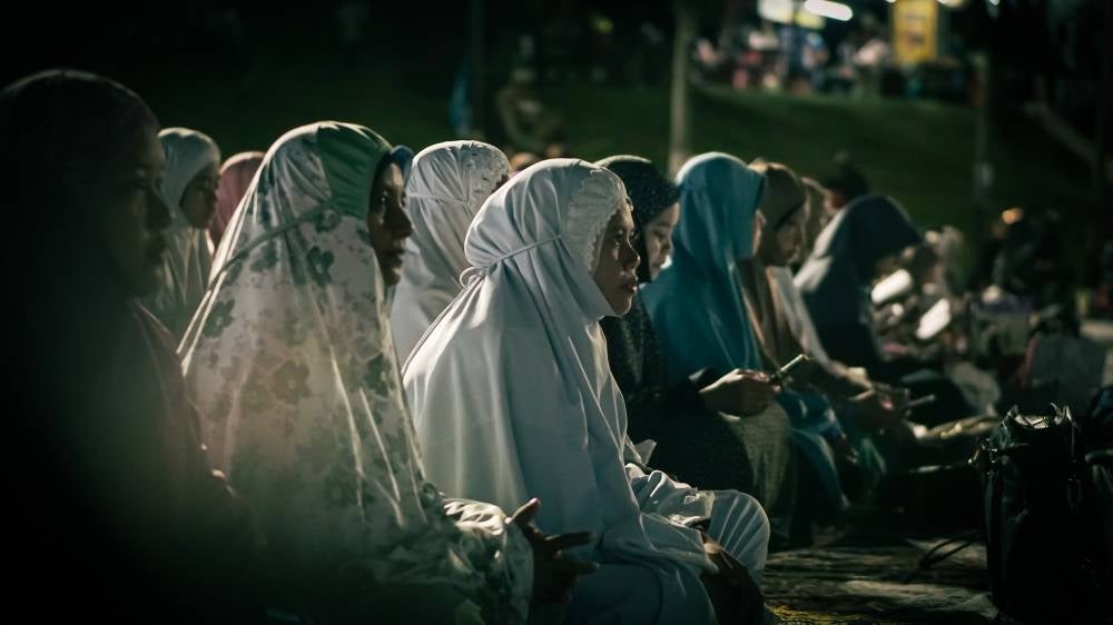 Women of all ages also attended the prayer at the Aug 8 mega rally. - Photo by ZAIDI AZMI