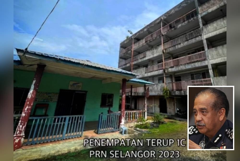 Screenshot of the viral video showing FRU temporary placement for their task on the Selangor state election this Saturday. (Smaller image, Razarudin)