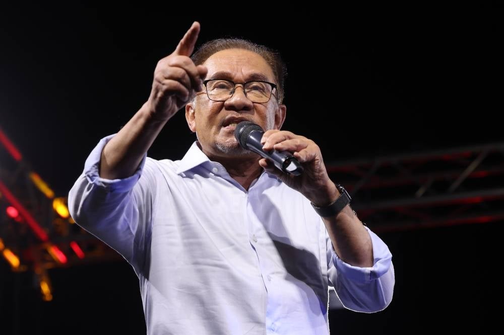 Prime Minister and Pakatan Harapan (PH) chairman Datuk Seri Anwar Ibrahim - Photo by Bernama