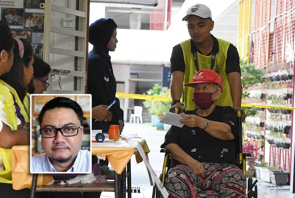 Low voter turnout as of 2pm. Insert: Hisommudin Bakar