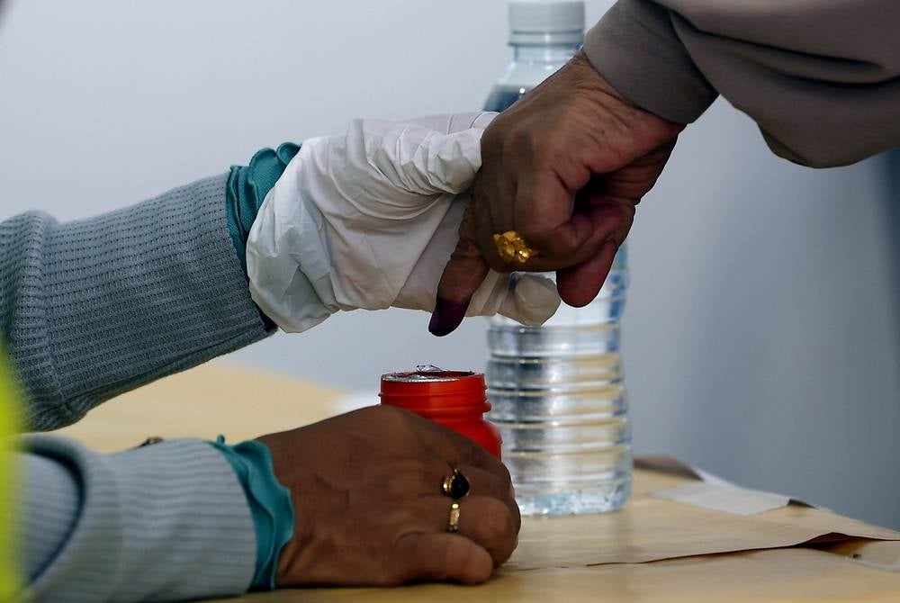 EC starts counting early votes involving six states and Kuala Terengganu by-election (for illustration purpose) - BERNAMA pix