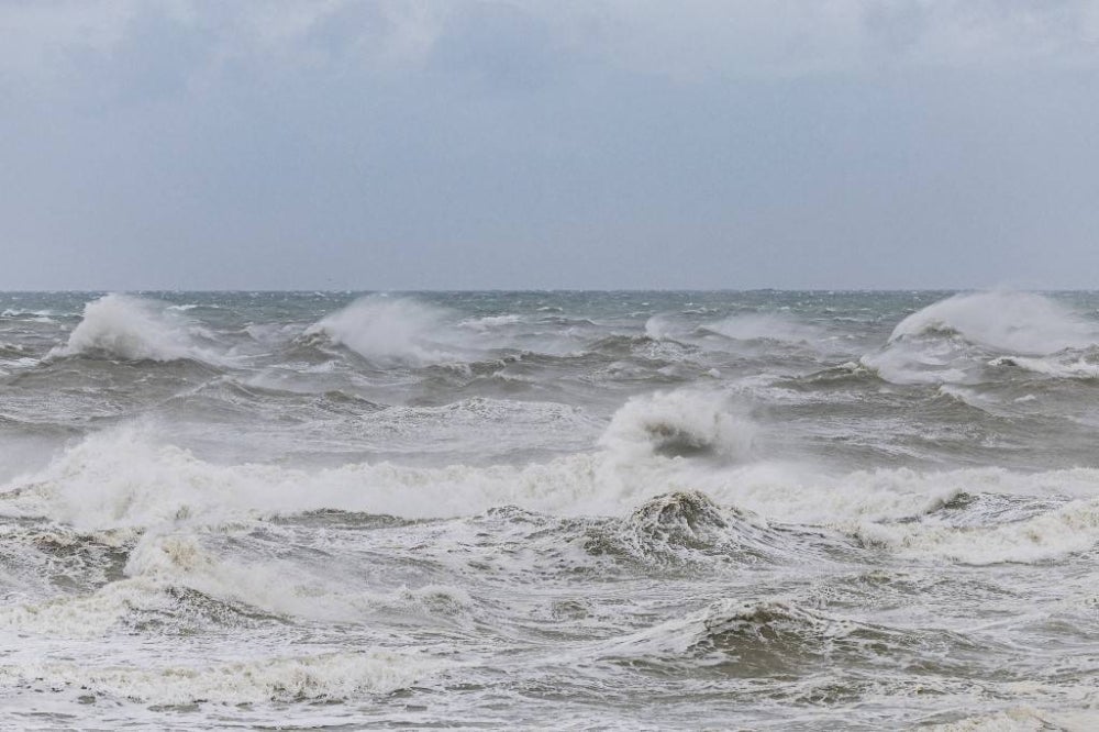 For illustrative purpose - Strong winds hit the English Channel. (Photo by Sameer Al-DOUMY / AFP)