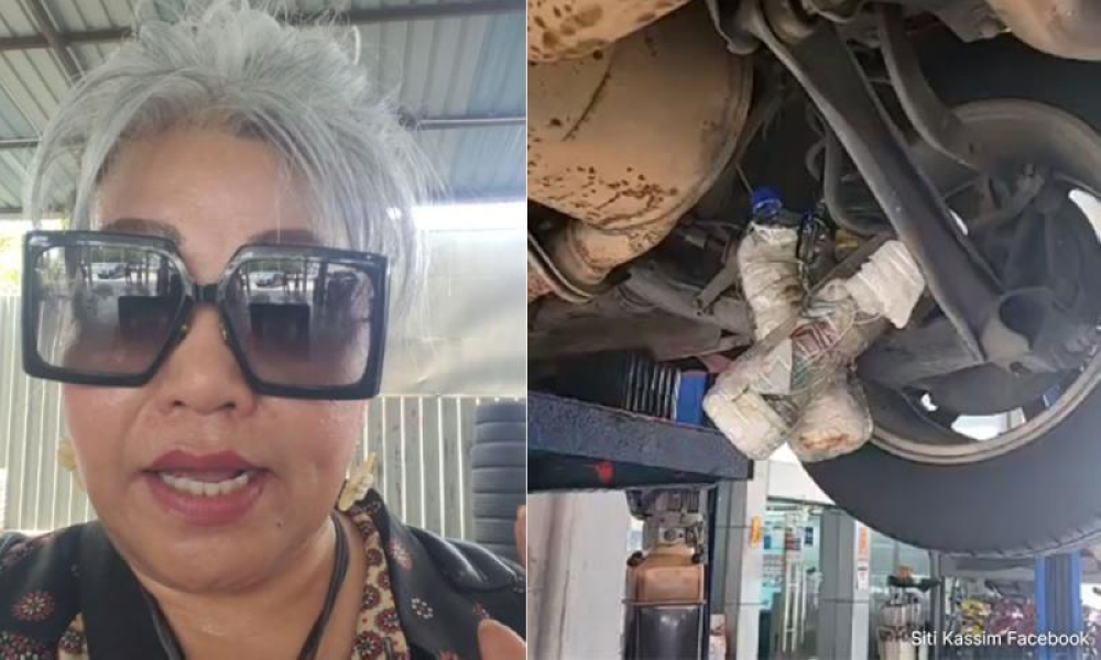 On July 21, Siti sent her car to a service centre in Bangsar, Kuala Lumpur, before a mechanic found suspicious objects attached to the vehicle's undercarriage.