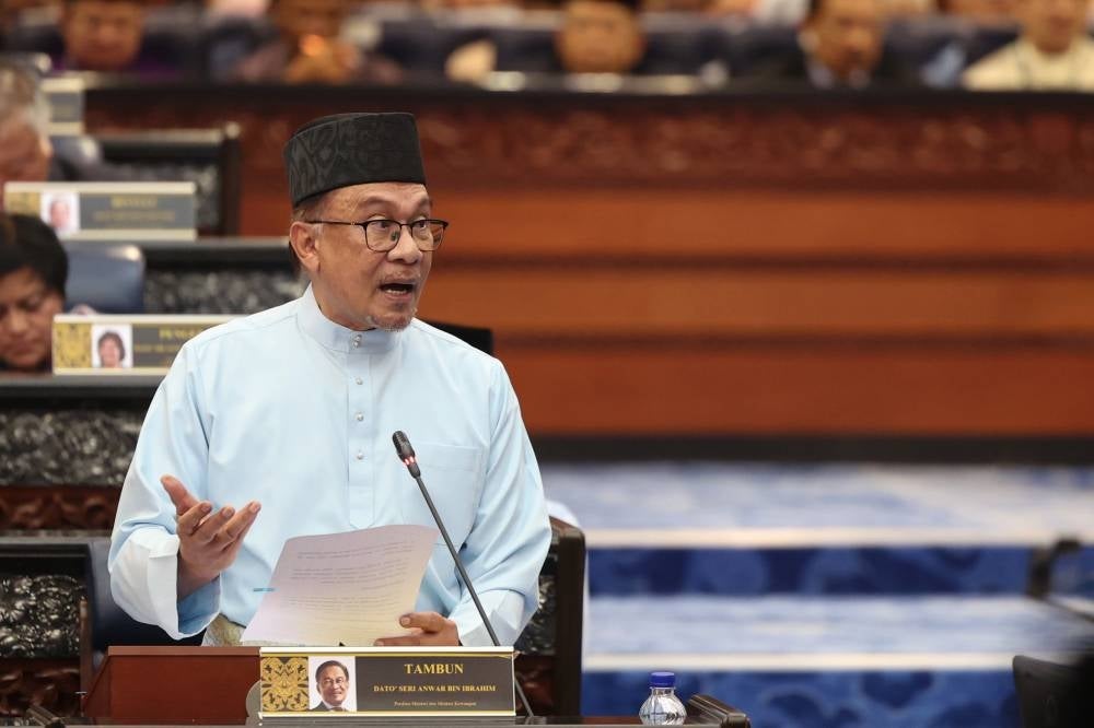 Prime Minister Datuk Seri Anwar Ibrahim unveiled RM386.14 billion revised Budget 2023. - File PIX from Bernama 