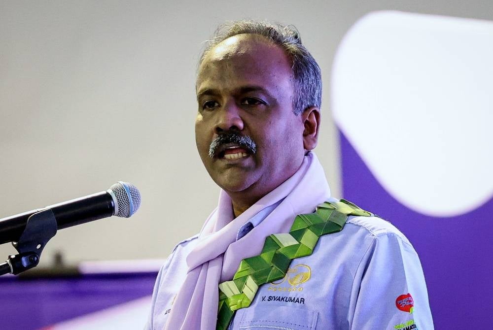 Human Resources Minister V Sivakumar. - BERNAMA PIX