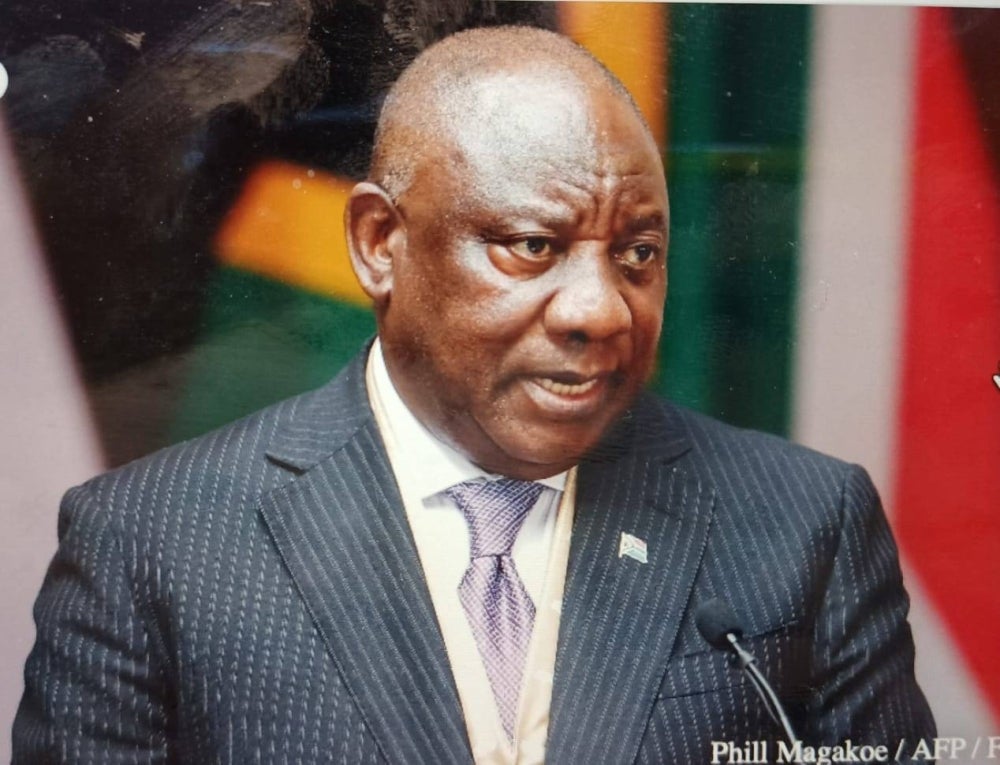 South African President Cyril Ramaphosa