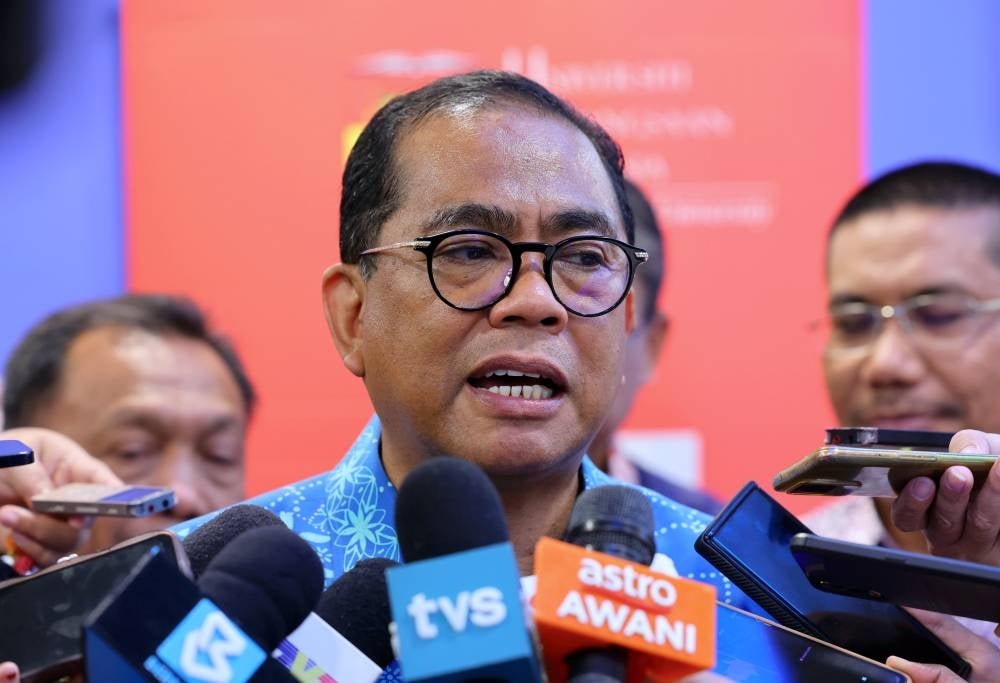 Higher Education Minister Datuk Seri Mohamed Khaled Nordin during a press conference after officiating the inaugural Debat Perdana Madani 2023 programme at Universiti Kebangsaan Malaysia (UKM) today. - Photo by Bernama