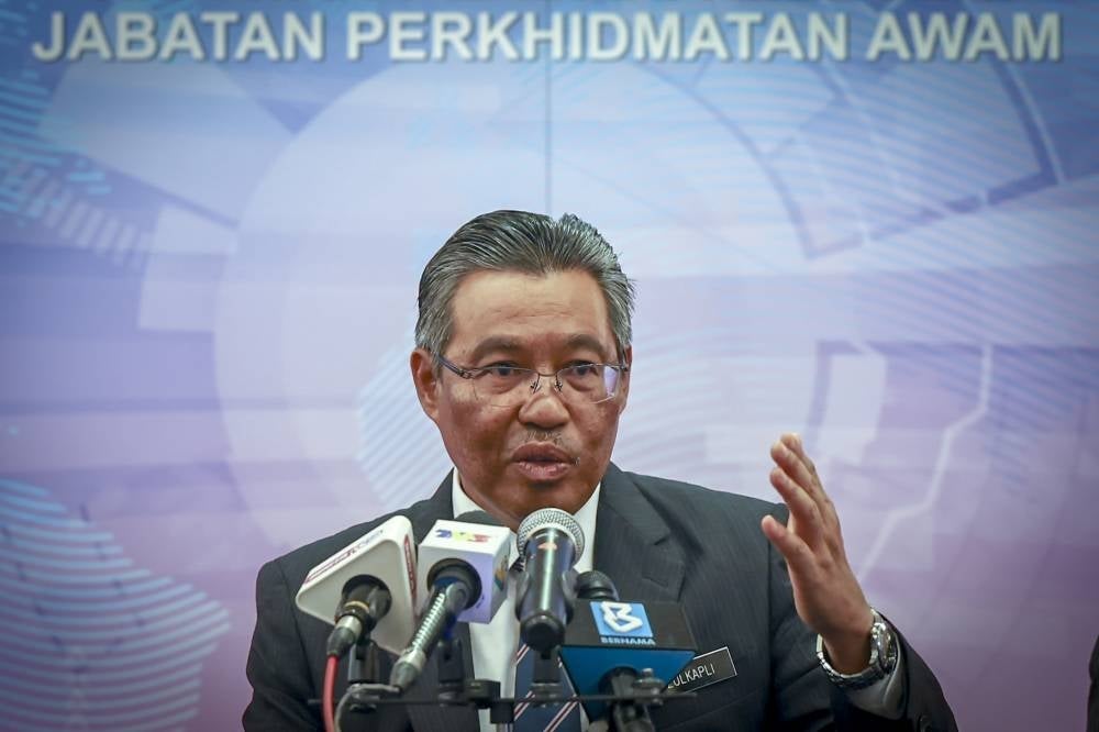 Public Service Department director-general Datuk Dr Zulkapli Mohamed. Photo by Bernama