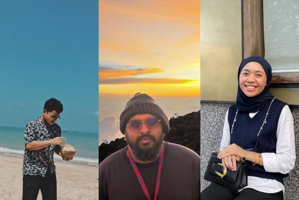 Ho Wei Zhang (left), Karthik Arunasalam (centre) and Annur Ainan Razali.