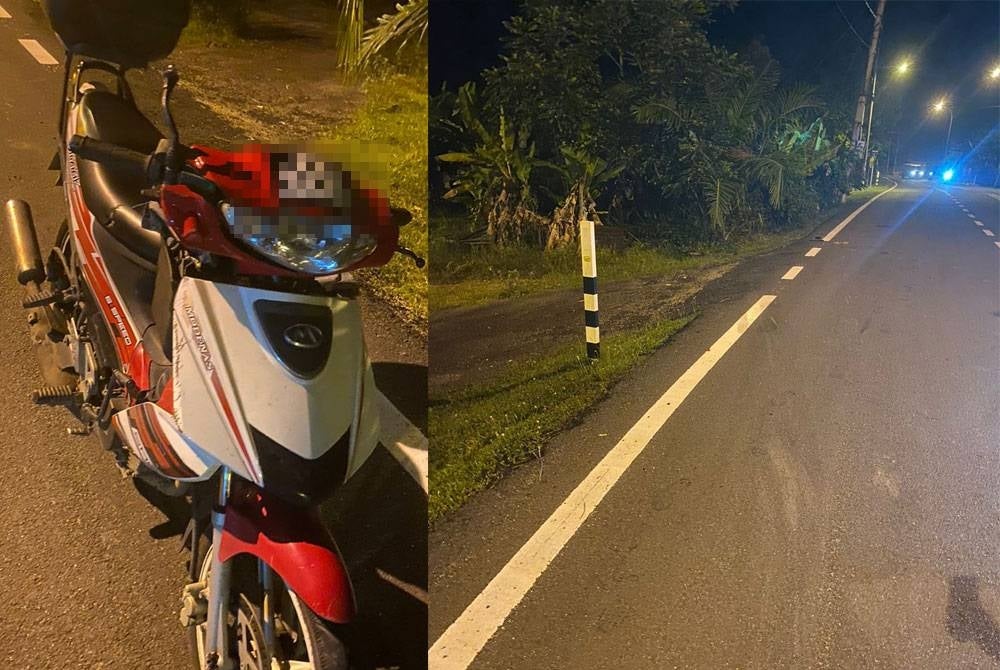 The victim rode motorcycle from a restaurant in Tampin-Gemas Road to her home in Kampung Keru Hulu, Tampin.