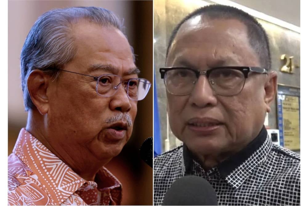 Tan Sri Muhyiddin Yassin (left) and Datuk Mohd Puad Zarkashi.