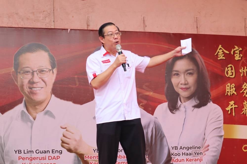 DAP chairman Lim guan Eng.
