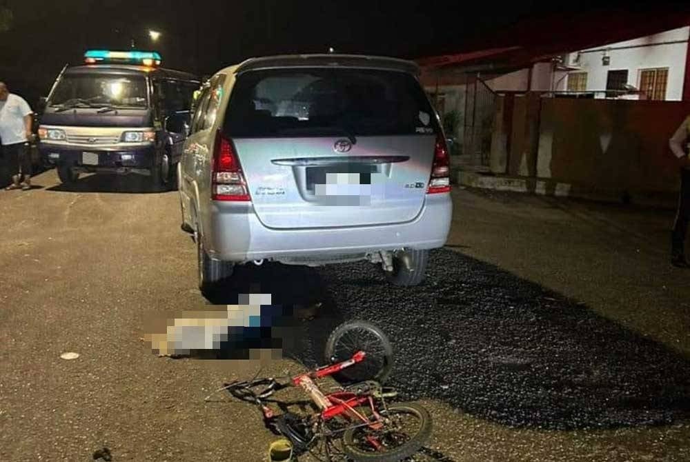 The victim was confirmed dead at the scene after the MPV had crashed into him at Lorong 14 Kampung Padang Jaya 2 on Wednesday.
