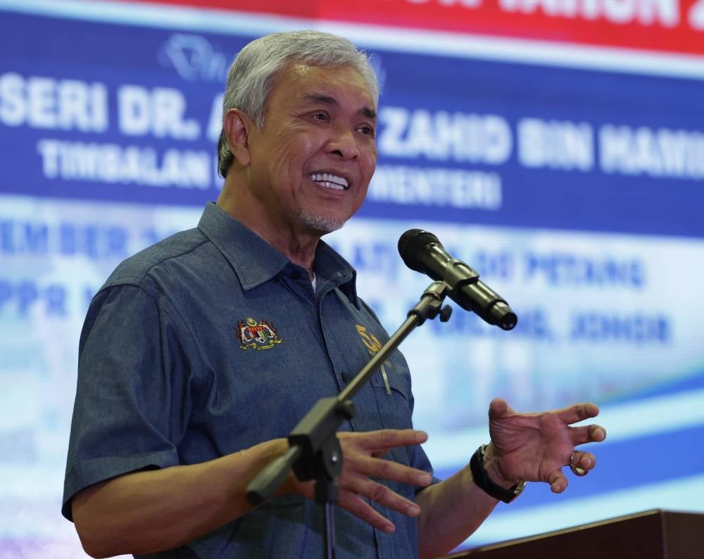 Deputy Prime Minister Datuk Seri Ahmad Zahid Hamidi. - BERNAMA PIX