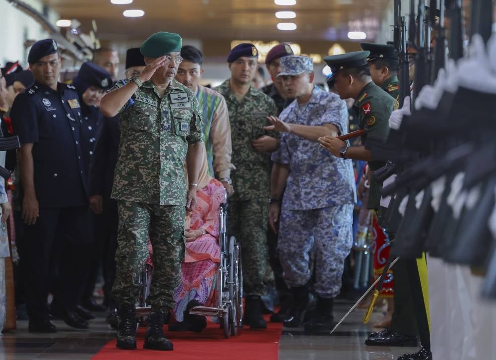 Yang di-Pertuan Agong Al-Sultan Abdullah Ri'ayatuddin Al- Mustafa Billah Shah prayed that the ATM would continue to be a respected force on the international scene. Bernama FILE PIX