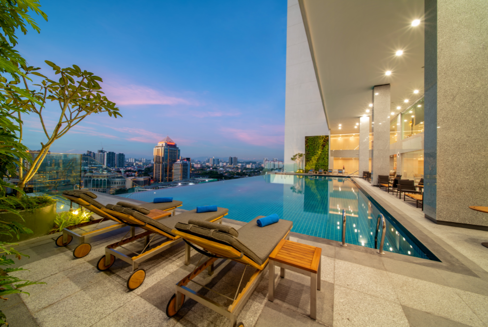 Heated, saltwater pool at Sunway Sanctuary 