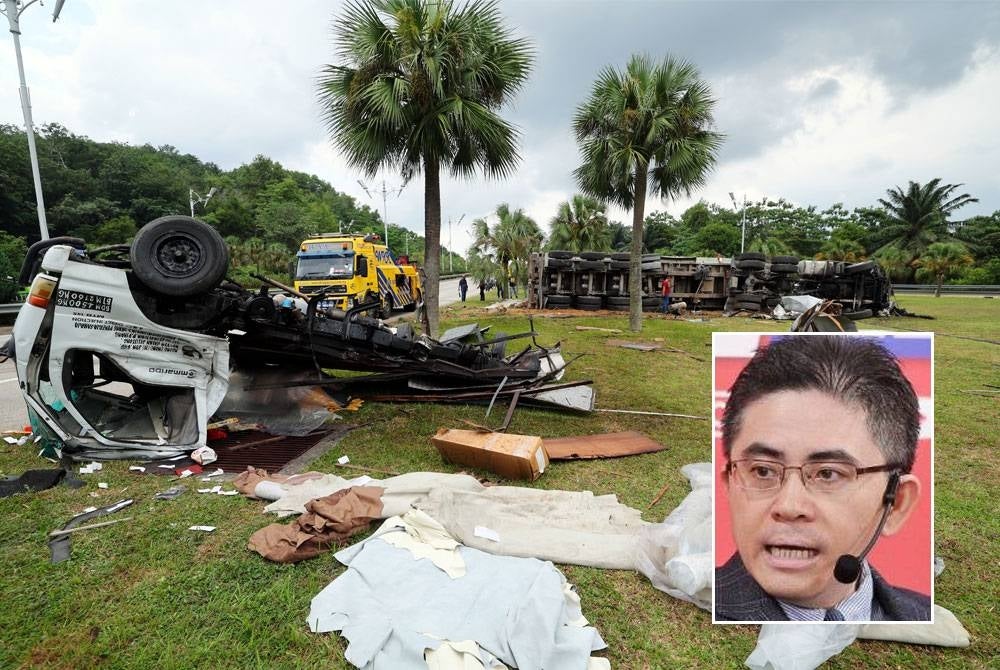 Teik Hua hopes that the Road Transport Department (JPJ) will enhance enforcement efforts, particularly for heavy vehicle drivers who exceed their load capacity. Small image: Teik Hua.