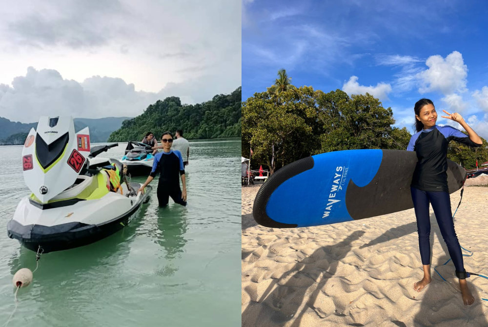 Go on a jet ski adventure or opt take up surfing at Langkawi. 