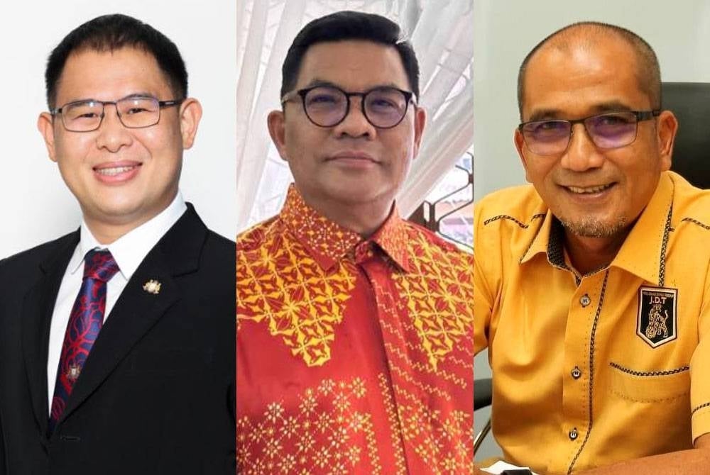 From the left, Ling Tian Soon, Jefridin, Abdul Halim