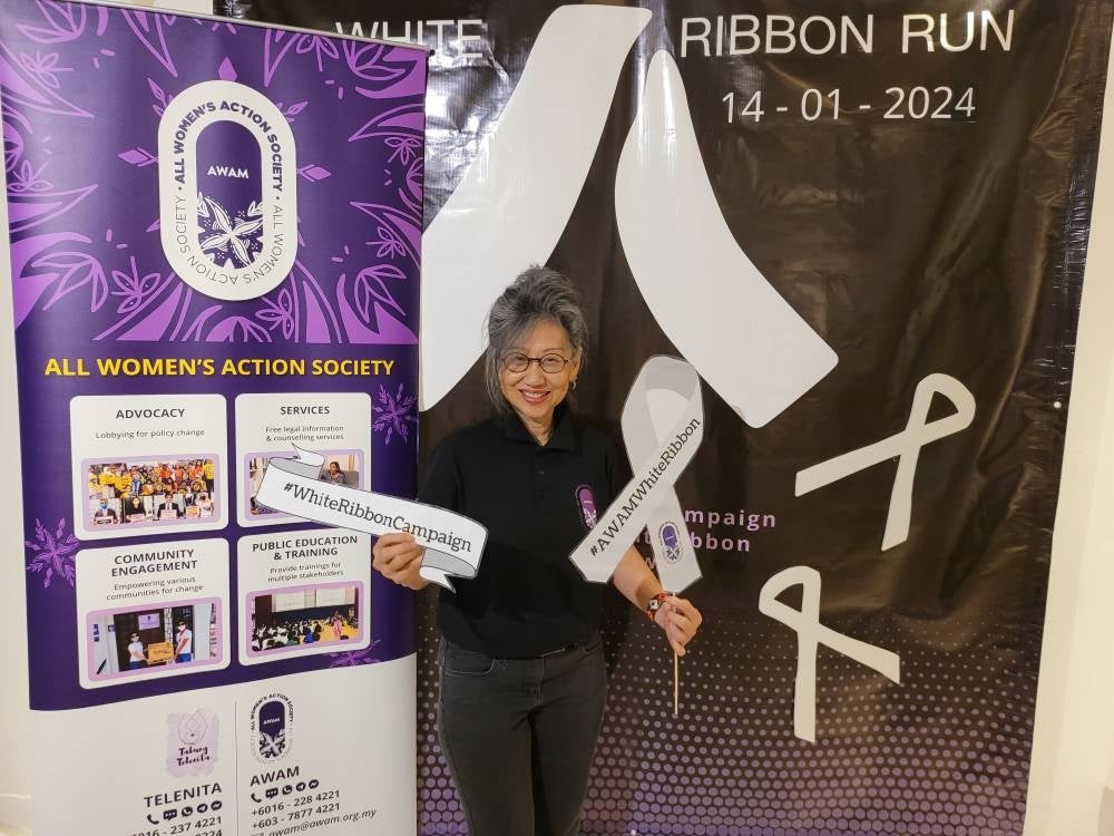 White Ribbon Campaign chairperson Judith Loh-Koh