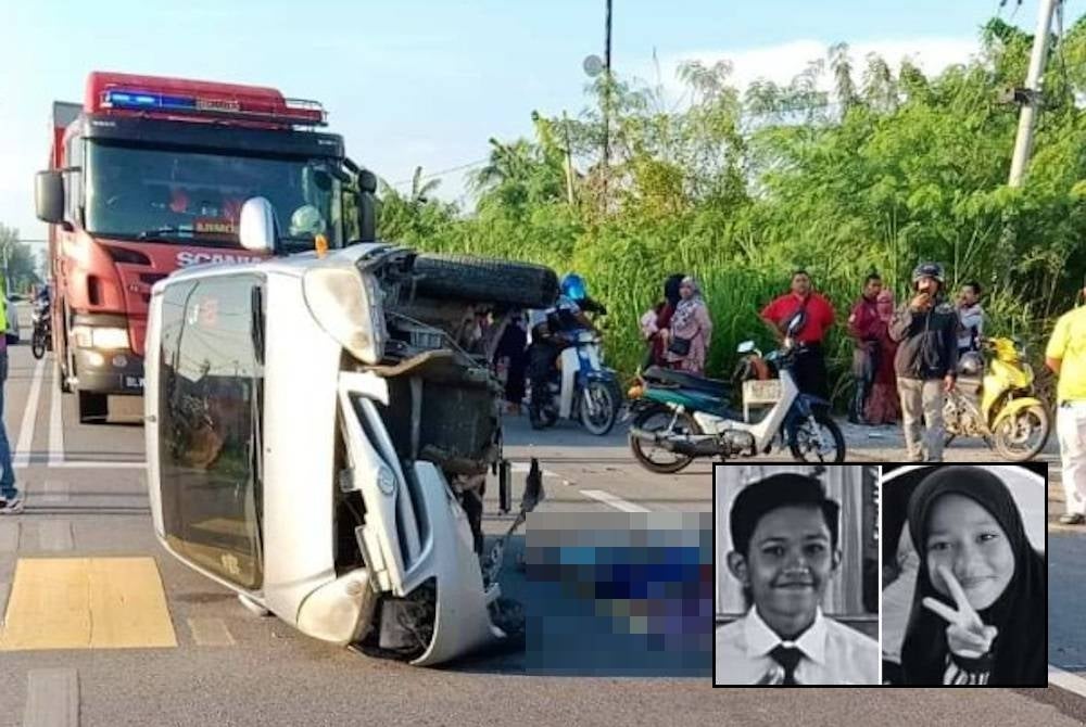 The accident at around 7am had killed Muhammad Lutfil Faiq Abdullah, 15, and his younger sister, Nur Lidiya Faiqah, 13.