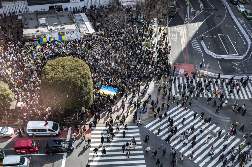 Tokyo's Shibuya. Photo by Charly Triballeau/AFP FILE PIX