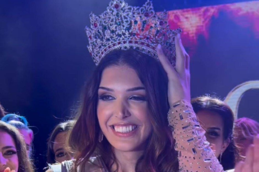 Marina Machete, a 28-year-old flight attendant, was awarded the Miss Portugal title on Thursday in Borba, in the southeastern Evora region. - Photo: Instagram @missportugaloficial)