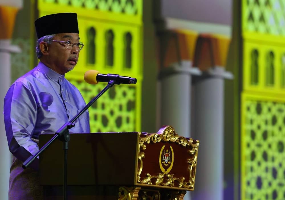 Yang di-Pertuan Agong Al-Sultan Abdullah Ri'ayatuddin Al-Mustafa Billah Shah. Bernama FILE PIX