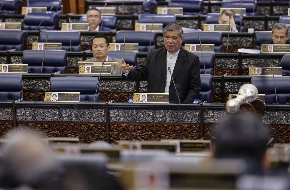 Agriculture and Food Security Minister Datuk Seri Mohamad Sabu during the minister’s reply session on the BPT issue at the Dewan Rakyat - BERNAMA PIX