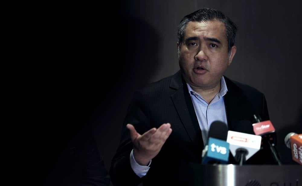Transport Minister Anthony Loke - BERNAMA PIX