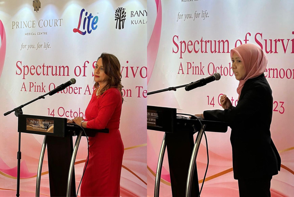 Dr Harjit Kaur Perdamen (left), Dr Farah Nun Zulkilpully (right)