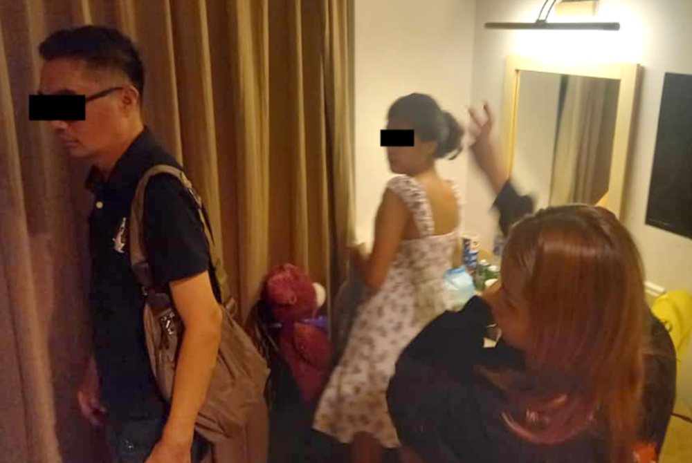A Filipino woman and a local man have been apprehended in connection with a suspected human trafficking syndicate here. - Labuan police
