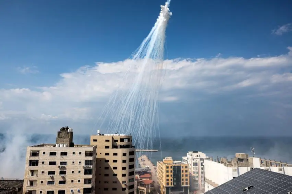 Israel has employed white phosphorus in military operations in Gaza and Lebanon - Photo by AFP