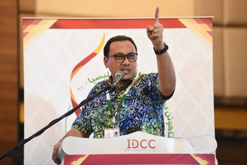 Pas Youth chief Afnan Hamimi Taib Azamudden - Photo by MOHD RAFIQ REDZUAN HAMZAH