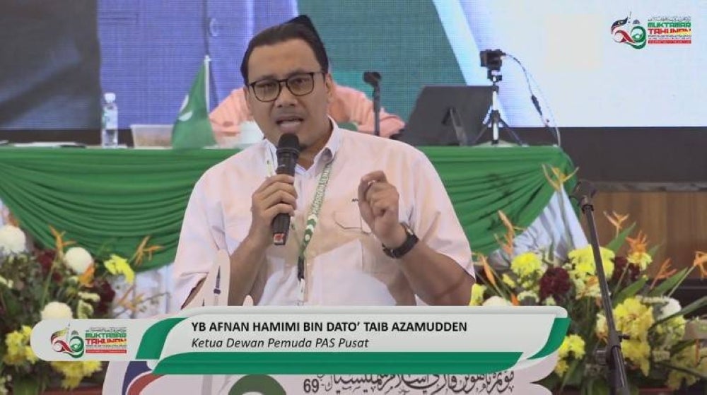 Pas Youth chief Afnan Hamimi Taib Azamudden - PIX by NURUL ATIKAH SARJI 
