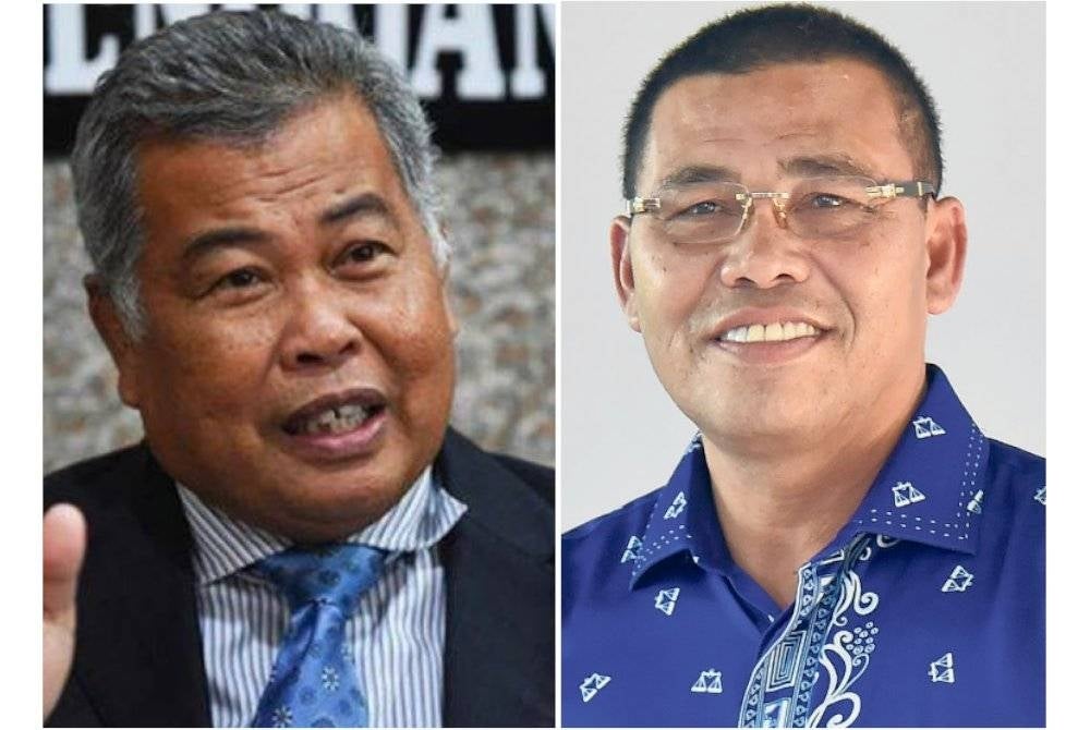 BN Terengganu Election Director Datuk Seri Ahmad Said and Dungun Umno Division Chief Datuk Din Adam.