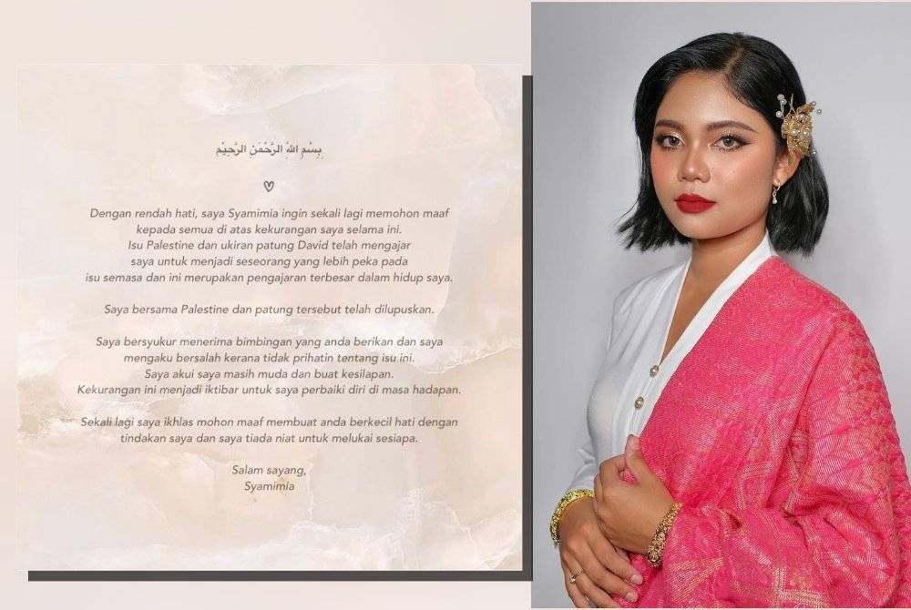 Social media influencer Syamimia apologises over her Palestine-Israeli post after losing nearly half a million followers on her TikTok page and being ‘boycotted’ by online users. Photo: Social media