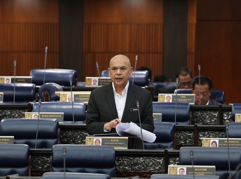 Armizan during Dewan Rakyat sitting in Dewan Rakyat on Wednesday.