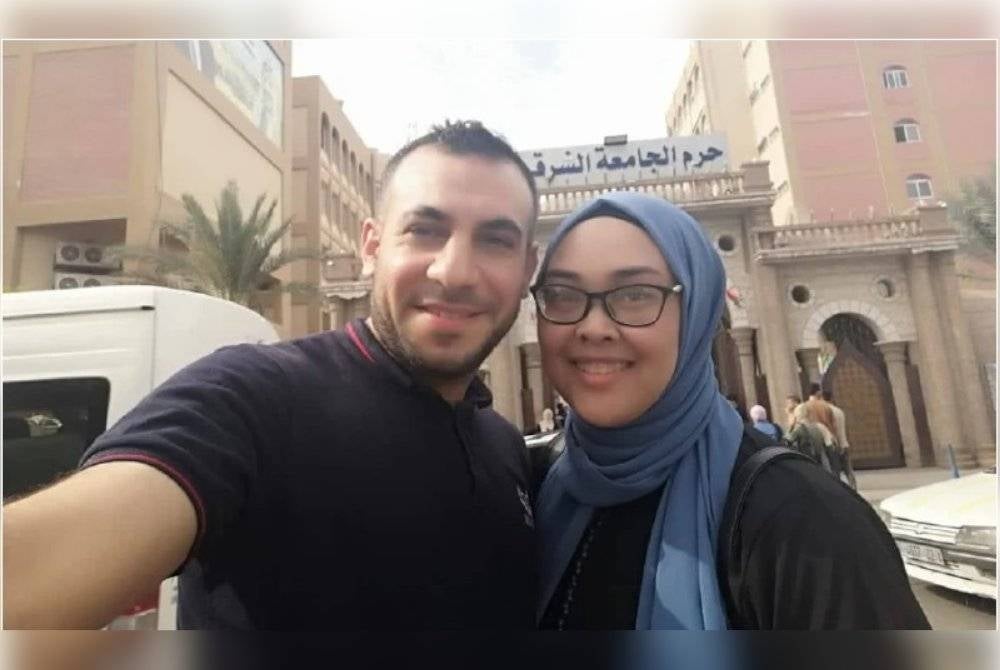 Nurul Ain and her husband.