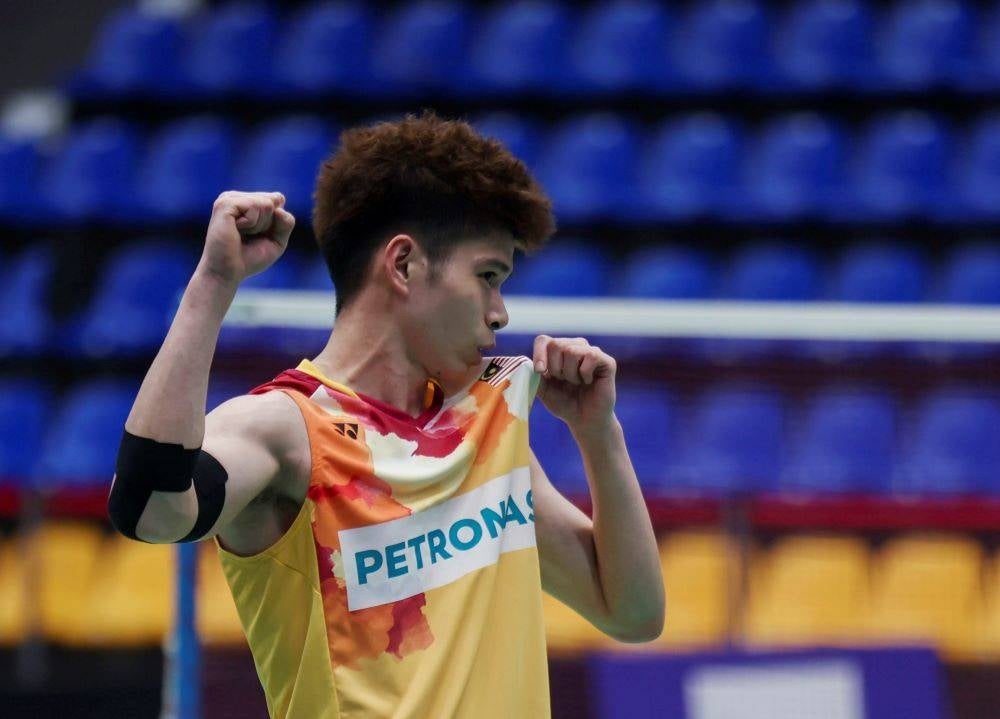 National singles shuttler Leong Jun Hao - BERNAMA PIX