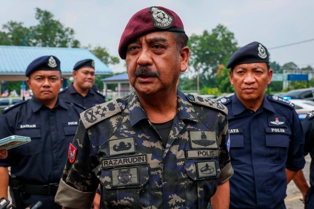 Razarudin said the police also had not received any information about civilians wanting to travel to conflict areas in Palestine. - FILE PIX by Bernama
