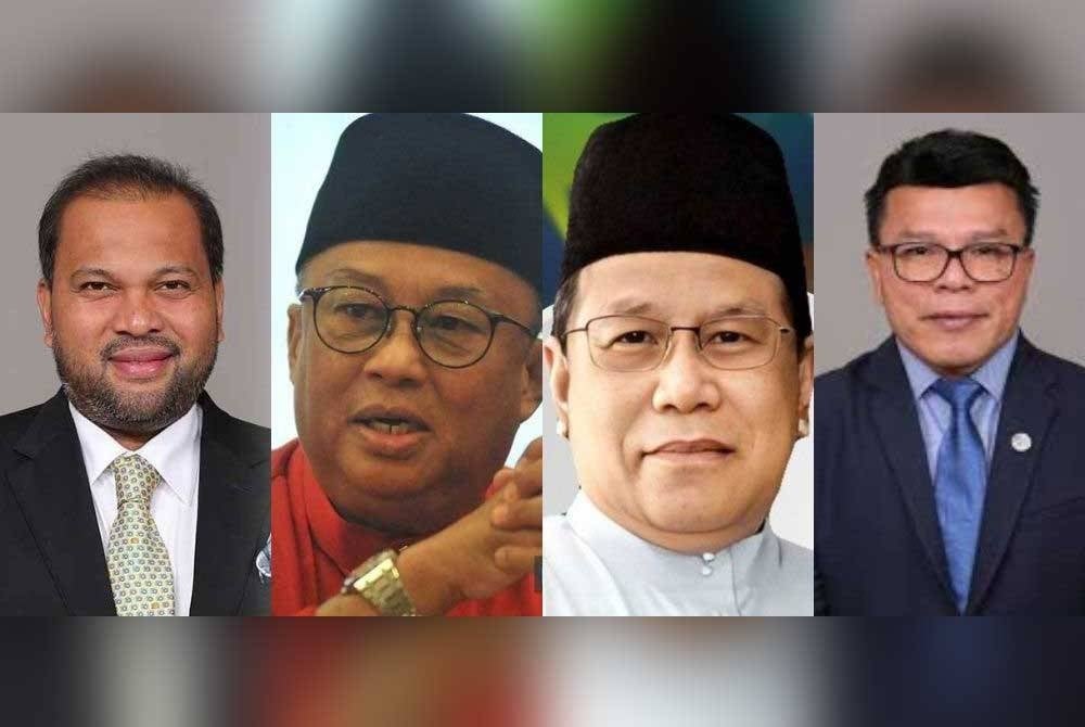 From left: Iskandar Dzulkarnain, Suhaili, Mohd Azizi and Zahari declare their support for the Prime Minister Datuk Seri Anwar Ibrahim