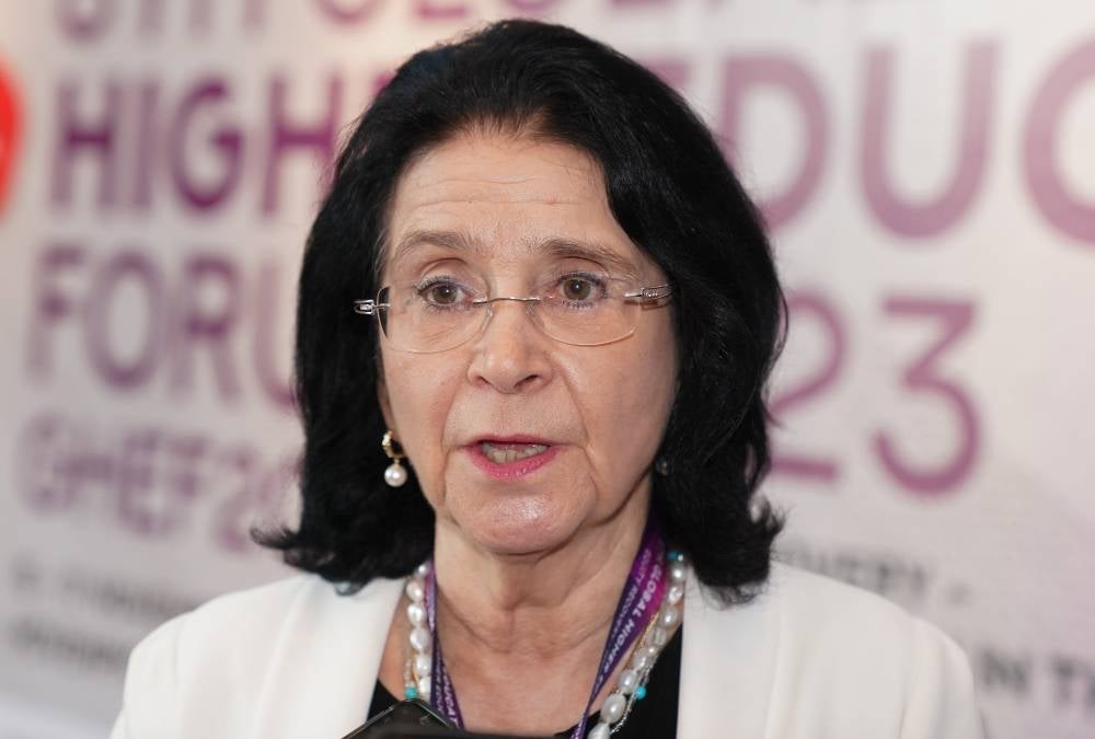 Dr. Hannele Niemi from the University of Helsinki highlighted Finland's effective and inclusive higher education approach during the pandemic, citing the country's robust technological infrastructure. She acknowledged the value of traditional face-to-face learning for university students - pic by ROSLAN TALIB.