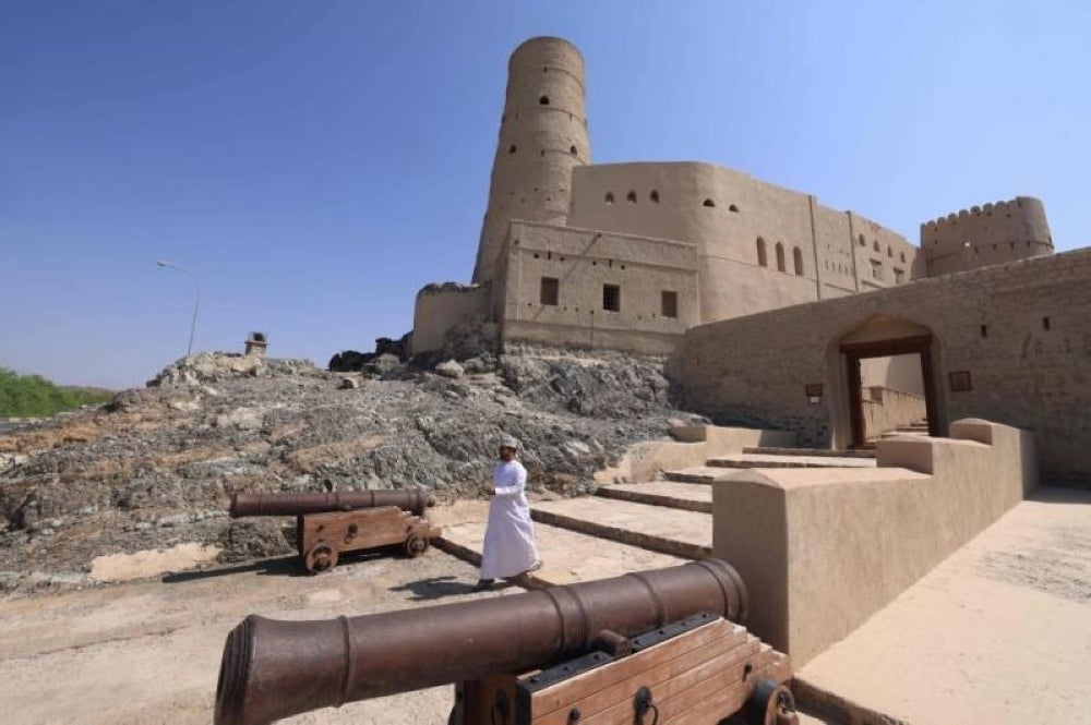 A picture shows a view of Bahla Fort, one of four historical forts located at the foot of the Green Mountain highlands of Oman, and the only fort in the country designated a Unesco Heritage Site, in Bahla, 200km north of Muscat, on October 5, 2023. — AFP pic