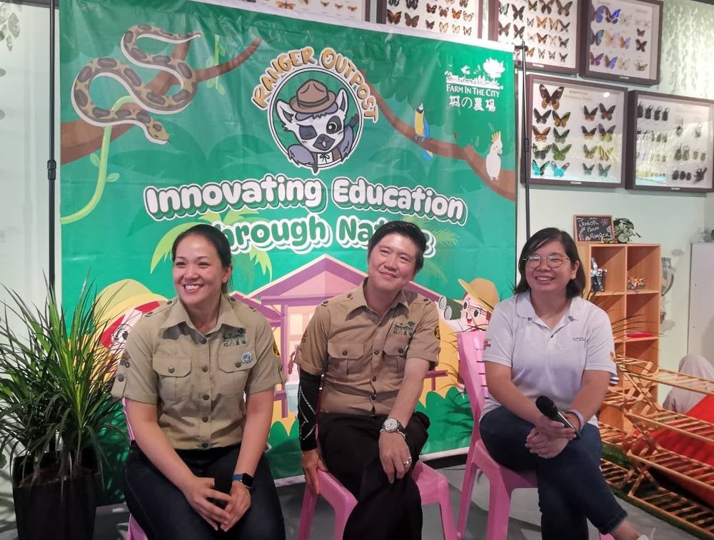 From left to right: Farm in The City general manager and veterinarian Dr Eve Foong, Farm in The City CEO Datuk Allan Phoon and Tourism Selangor industry development manager Chua Yee Ling.