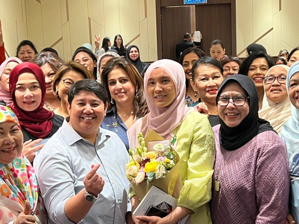 Nurul Izzah (middle) during the third segment of the "Inspiring Women Series Tea and Talk" last week held at Dorsett Sri Hartamas 